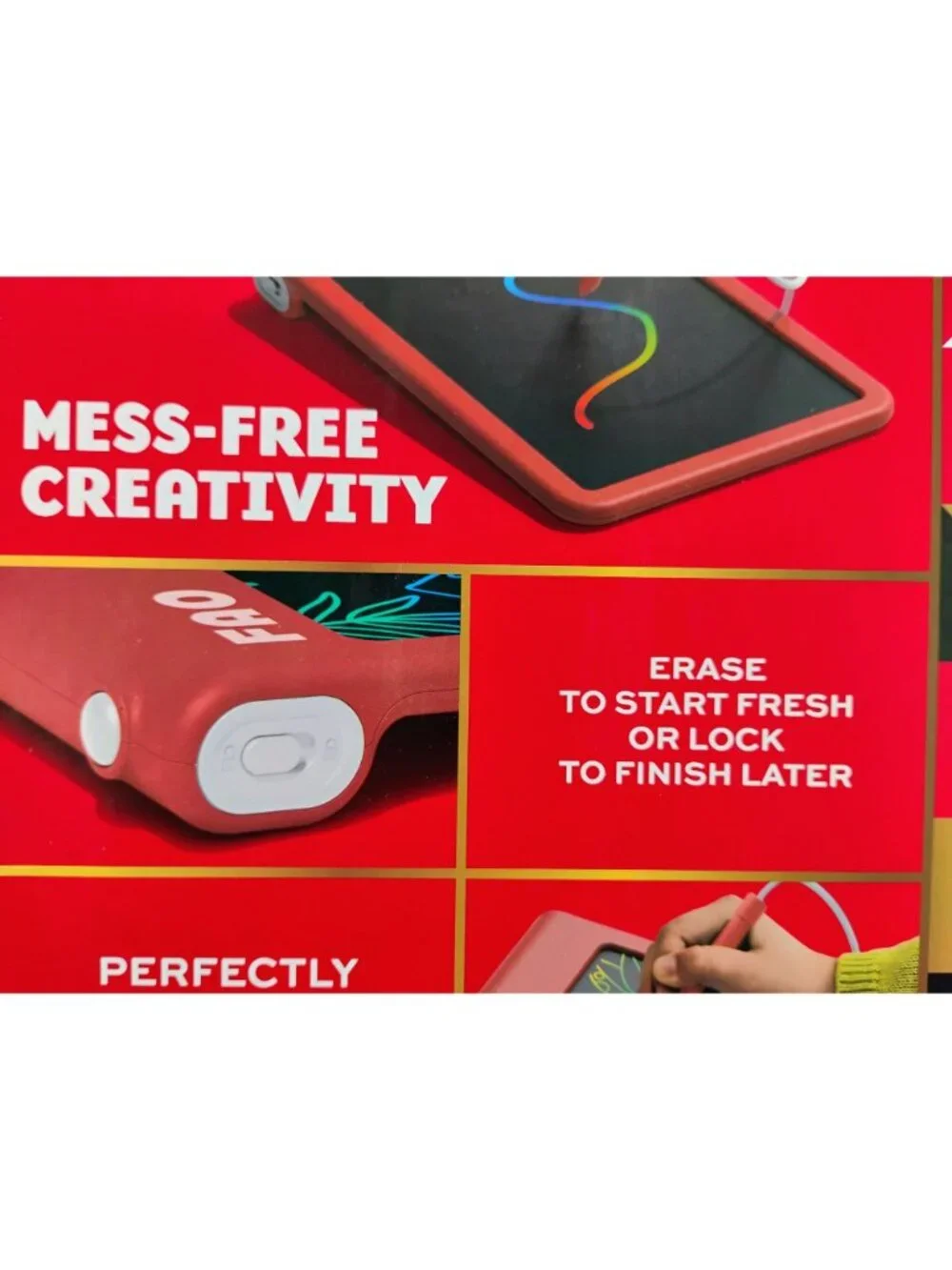 FAO Schwarz Magic Art LCD Drawing Tablet Ages 3+ Tethered Stylus